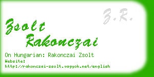 zsolt rakonczai business card